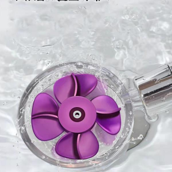 Modern Bathroom Essential Handheld High Pressure Water Saving Shower Head with Fan 2022