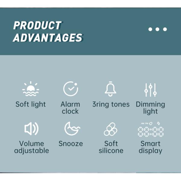 Relógio de alarme de frango Kung Fu para crianças com luz noturna e recursos inteligentes