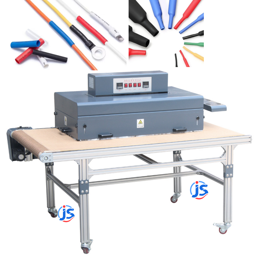 Inline Heat Shrink Tunnels Efficient Shrink Tunnel Machines 10 kW With Dual Side Heating