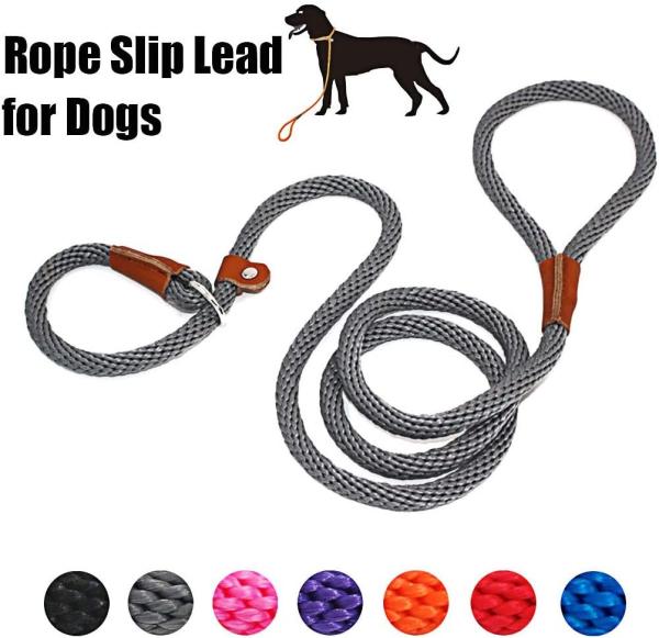 No Pull Dog Training Leash Strong Heavy Duty Braided Rope For Medium Large Dogs