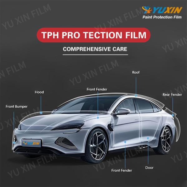 Not Yellowing TPH Paint Protection Film , 6.5mil 7.5mil Thick TPH PPF Sheet For Car