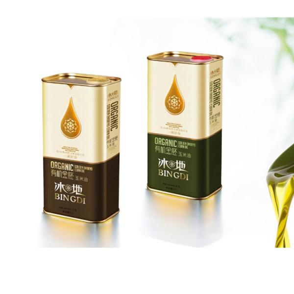 Custom Wholesale 2.5L Rectangle Olive Oil Tin Can with Plastic Lid for Food Grade Packaging