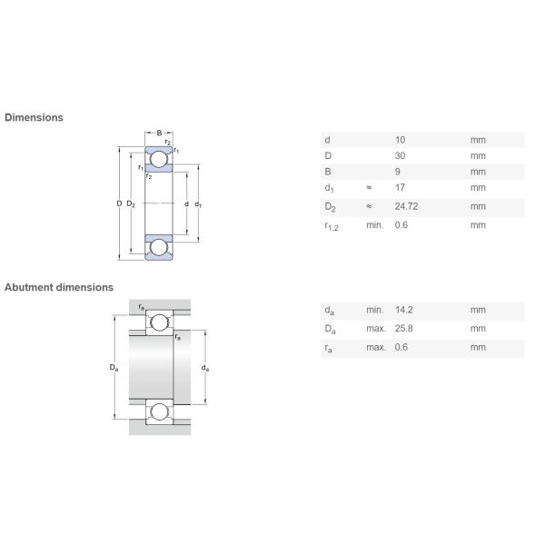 6200 2Z SKF Stainless Steel Deep Groove Ball Bearings For Instruments And Apparatus