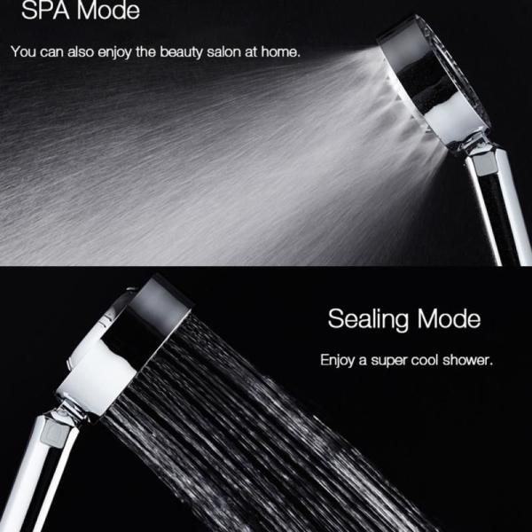 JK-2803 New design double sides spray plastic bathroom shower head ABS chrome plated cool shower heads adjustable