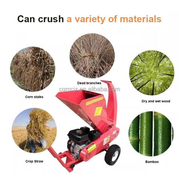 Multifunction Electric Tree Branch Shredder for Crushing Rice Poles and Fruit Trees