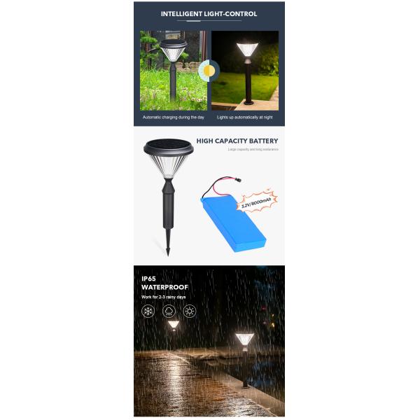 Прочные света тропы СИД солнечные для украшения 3000k 6000k ландшафта двора