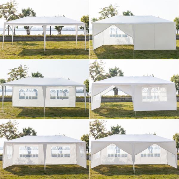 Powder Coated AJUNION 10' x 20' Outdoor Tent Canopy Gazebo Pavilion for Wedding Party