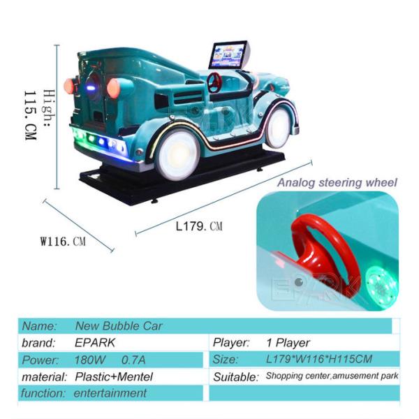 Kids Racing Game Vintage Ride On Toys 180W For Shopping Centers