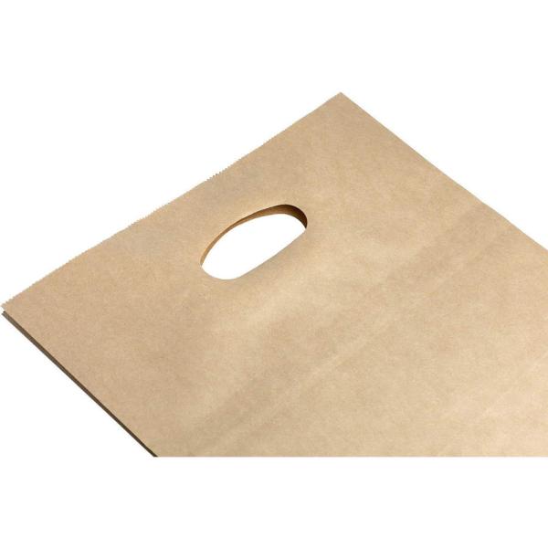 Recycled Kraft Paper Bag Eco Friendly Kraft Bags Brown With Die Cut Handle