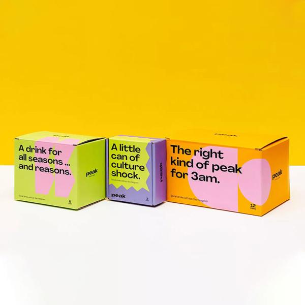 CMYK Glossy Corrugated Beverage Boxes 300gsm C1S Double Side BSCI For Food