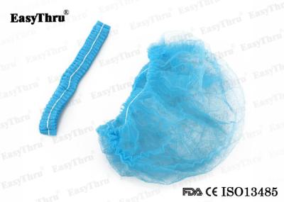 Hospital Durable Disposable Bouffant Caps , Multipurpose Medical Round Cap