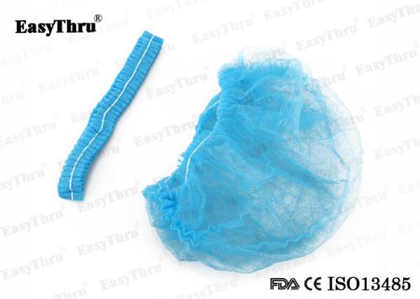 Nonwoven Medical Bouffant Caps Elastic Multipurpose Practical