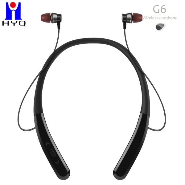 Metal Housing TPE Magnetic Neckband Earphones 9h 190mAH Battery