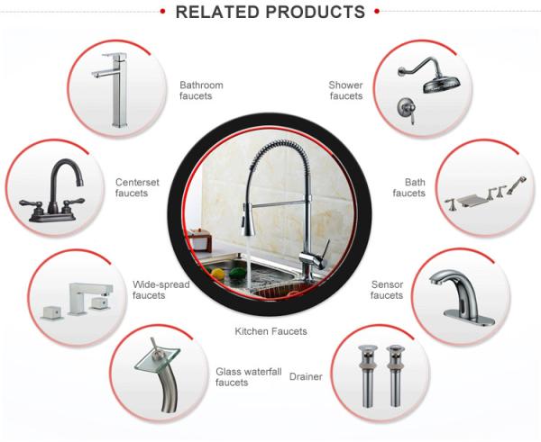 Adjustable 304 SS Sink Faucet Hole Cover Plate , Kitchen / Shower Tap Cover Plate