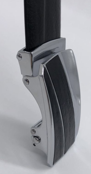 Цвет черноты ширины пояса 3.5cm пряжки неподдельных кожаных людей автоматический