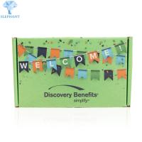 Offset Printing Cardboard Flat Pack Boxes CCNB Grey Cardboard Ear Lock