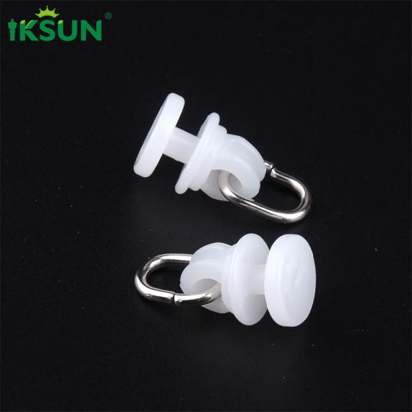 Plastic White Curtain Track Runner Ceiling Mount For Drapery Hanging