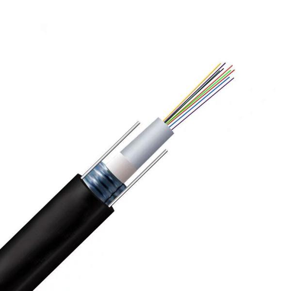 Cabo de fibra ótica preto dos núcleos G652 do revestimento 12 de LZSH