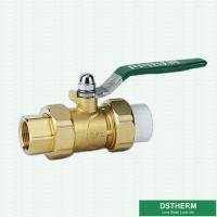 Vávula de bola rápida del flujo de la unión fuerte con el conector hembra plástico de cobre amarillo