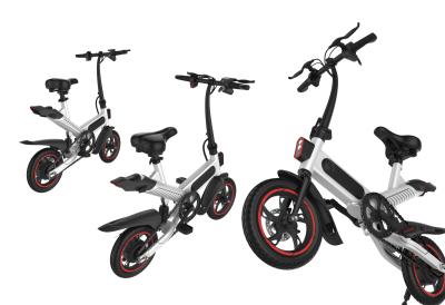 Pedal Assist Small Folding Electric Bike For Leisure / Sport Aluminium Alloy Frame