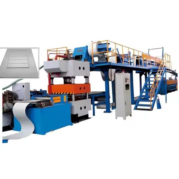 Blue Yellow Steel Electric Rolling Shutter Door Machine With Omron Encoder