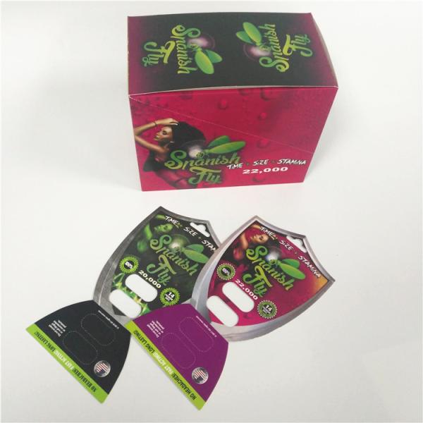 Comprimido masculino do realce do RINOCERONTE 69 que empacota o cartão Lenticular Eco do bloco 3d - amigável