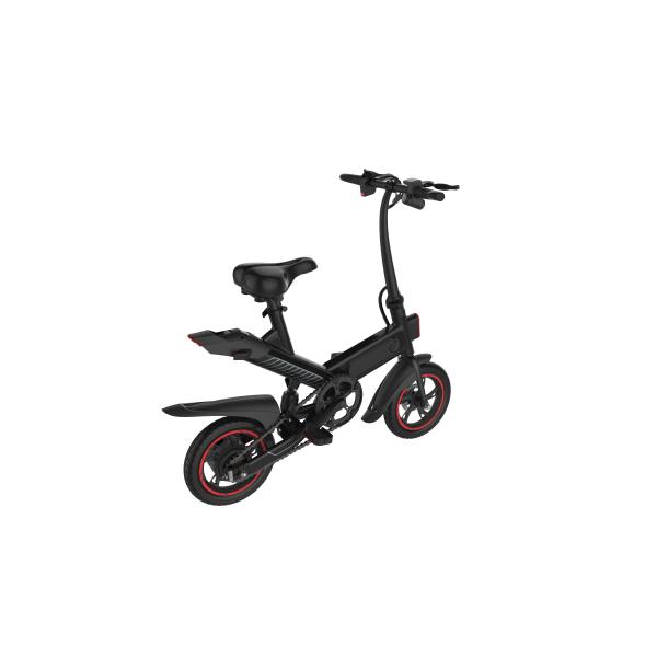 High Load Ability Small Folding Electric Bike White / Black / Red Ergonomics Design