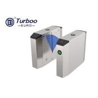 Brazo de acrílico de la aleta de la barrera del torniquete de la PC hasta la cintura automática peatonal de la huella dactilar