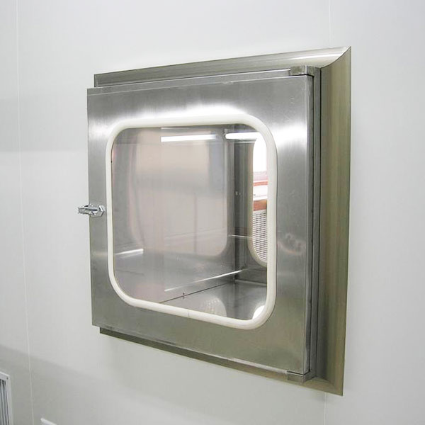 Stainless Steel Cleanroom Pass Through Box Mechanical Interlocking On Both Sides