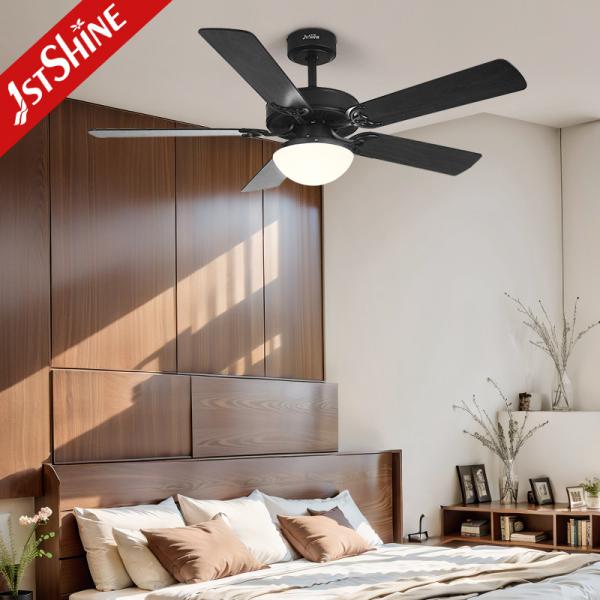 Ventilador de teto preto com kit de luz multifunção 6 velocidade velocidade do vento