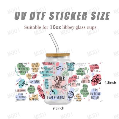 UV DTF Decals Transfers Sticker UVDTF 16oz Cup Wraps Transfer Cup Wrap UV Decal Stickers For Cup