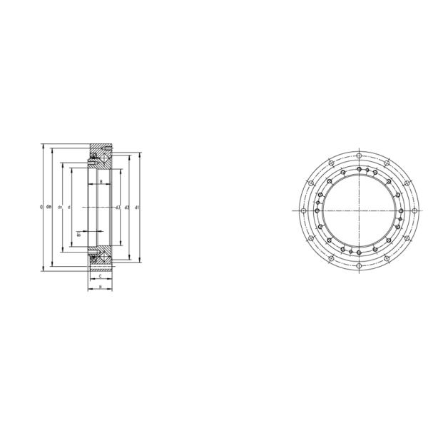 SHF SHG Rolamentos Redutores Harmônicos Rolamentos Especiais para Robô