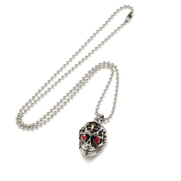 Wholesale Special Cool Punk Style Necklace Skull Pendant Necklace