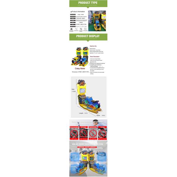 1 Player Racing Game Machine , Kids Toy On Ride Electric Car Driving Arcade Cabinet
