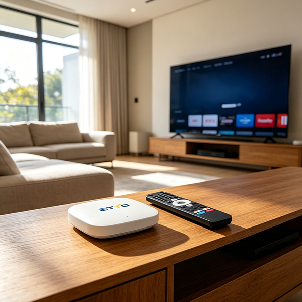 4K UHD Android TV Box with Bluetooth 5.0 and No Monthly Subscription for Free Streaming