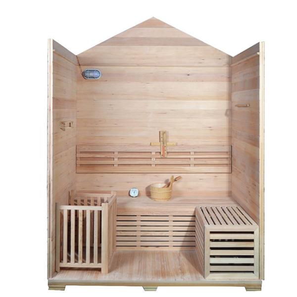 6kw Waterproof Steam Two Person Outdoor Sauna Room For Home Backyard