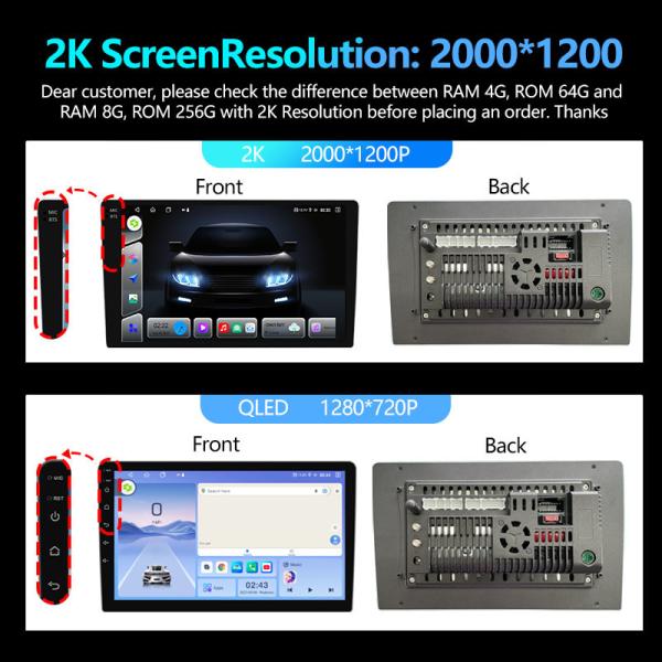 9 Inch Android Car Stereo with 4 x 50W Audio Output CE/FCC/ROHS Certified Dashboard Placement Head Unit