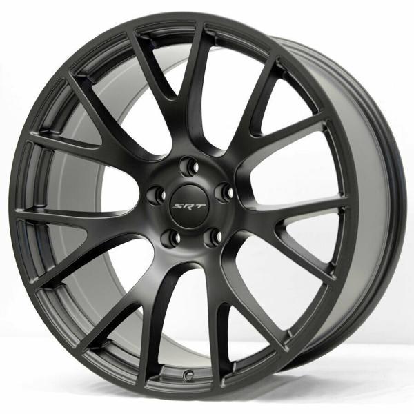 20x9 Rims Satin Black Wheels Hellcat Style Fit Challenger Charger 300C RWD