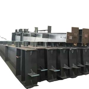 Structure d'acier personnalisée laminée à chaud pour ponts et bâtiments avec services de ponçage et de coupe par soudage pliant