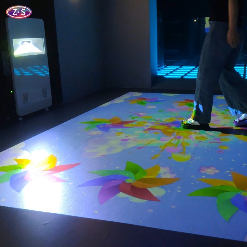 Motion Sensing Portable Wall and Floor Game Projection System for Product Launches