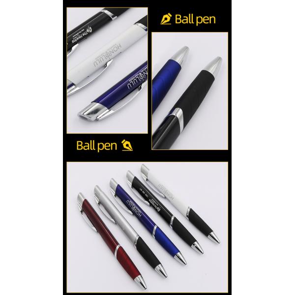 Business Style Triangular Barrel Ballpoint Pen Muti-color Metal Press Ball Pen
