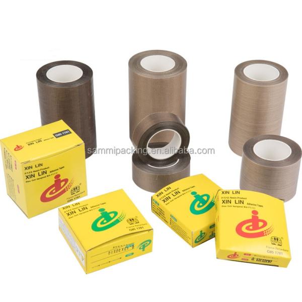 Коричневая лента из стекловолокна с покрытием из ПТФЕ для сварки и уплотнения пояса ширина 13/15/19/25/30/50 мм