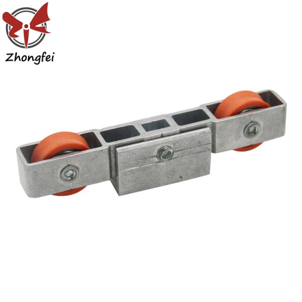 Adjustable Rail Guided Aluminium Sliding Door Rollers Replacement For Closet Wardrobe