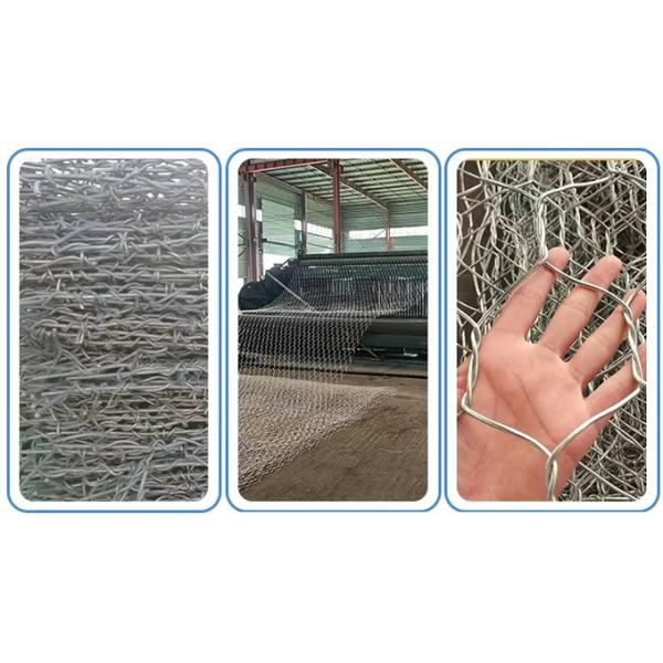 Jaulas de gaviones reforzadas con recubrimiento en polvo o Galfan para control de inundaciones, 5 mm, 2.5*1*1m