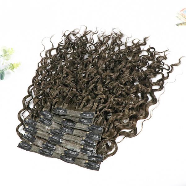 Extensões de cabelo humano de longa duração com 150% de densidade ondas profundas bob pu enrolado no cabelo perucas sem costura