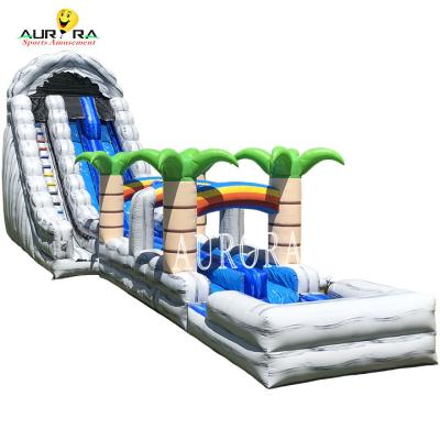 Slide de túnel inflável de PVC azul cinzento para aventureiros