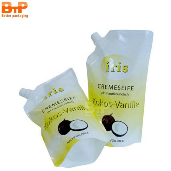 2L/3L/5L Spout Pouch Foldable Outdoor Grains Drink Plastic Bags Water Bag for Water Storage with Handle