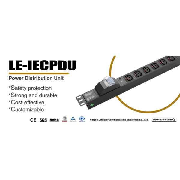 19 тип гнездо Iec C13 дюйма 1u Pdu шкафа всеобщее