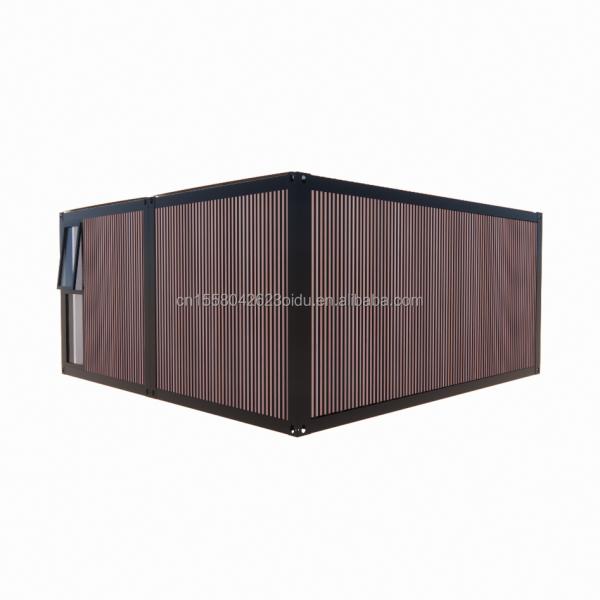 Flat Top Container Prefabrication Studio Imitation Wood PVC Wall Panel for Affordable Family Residence in 20ft or 40ft Sizes