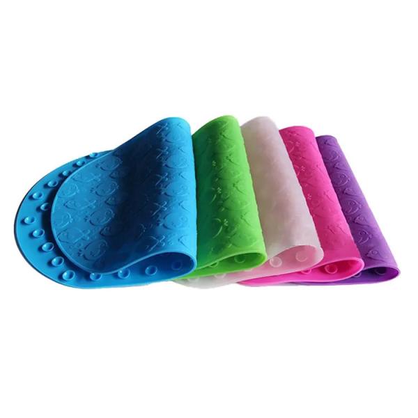 Multicolor прочная циновка ливня силикона с портативной машинкой чашки всасывания